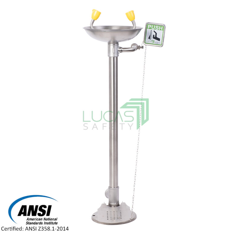 Pedestal Eyewash Station with Foot Pedal Eyewash.ph